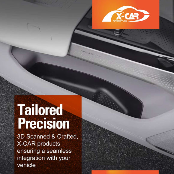 Door Handle & Side Storage Tray for Zeekr 7X 2025-Onwards Hidden Insert Pocket Organiser Box interior Accessories