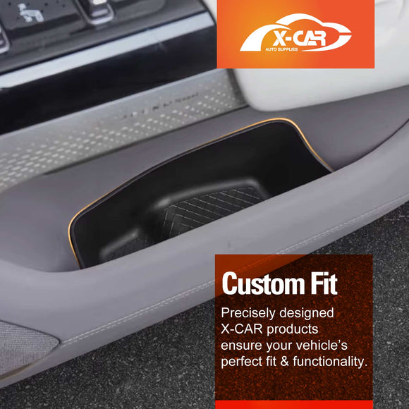 Door Handle & Side Storage Tray for Zeekr 7X 2025-Onwards Hidden Insert Pocket Organiser Box interior Accessories
