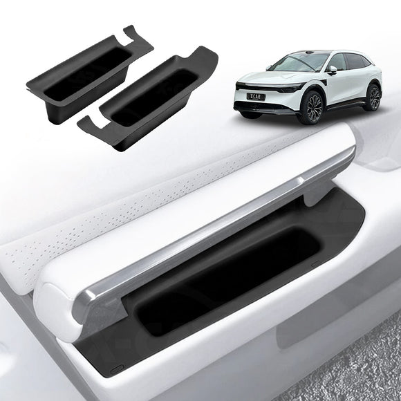 Door Handle & Side Storage Tray for Zeekr 7X 2025-Onwards Hidden Insert Pocket Organiser Box interior Accessories