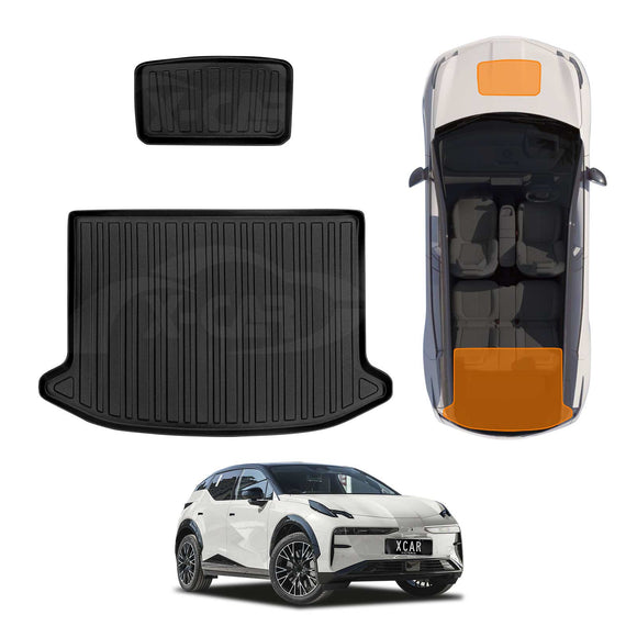 Boot Liner/Back Seat Protector for Zeekr X 2024-Onwards All Weather Heavy Duty Cargo Front Trunk Mat