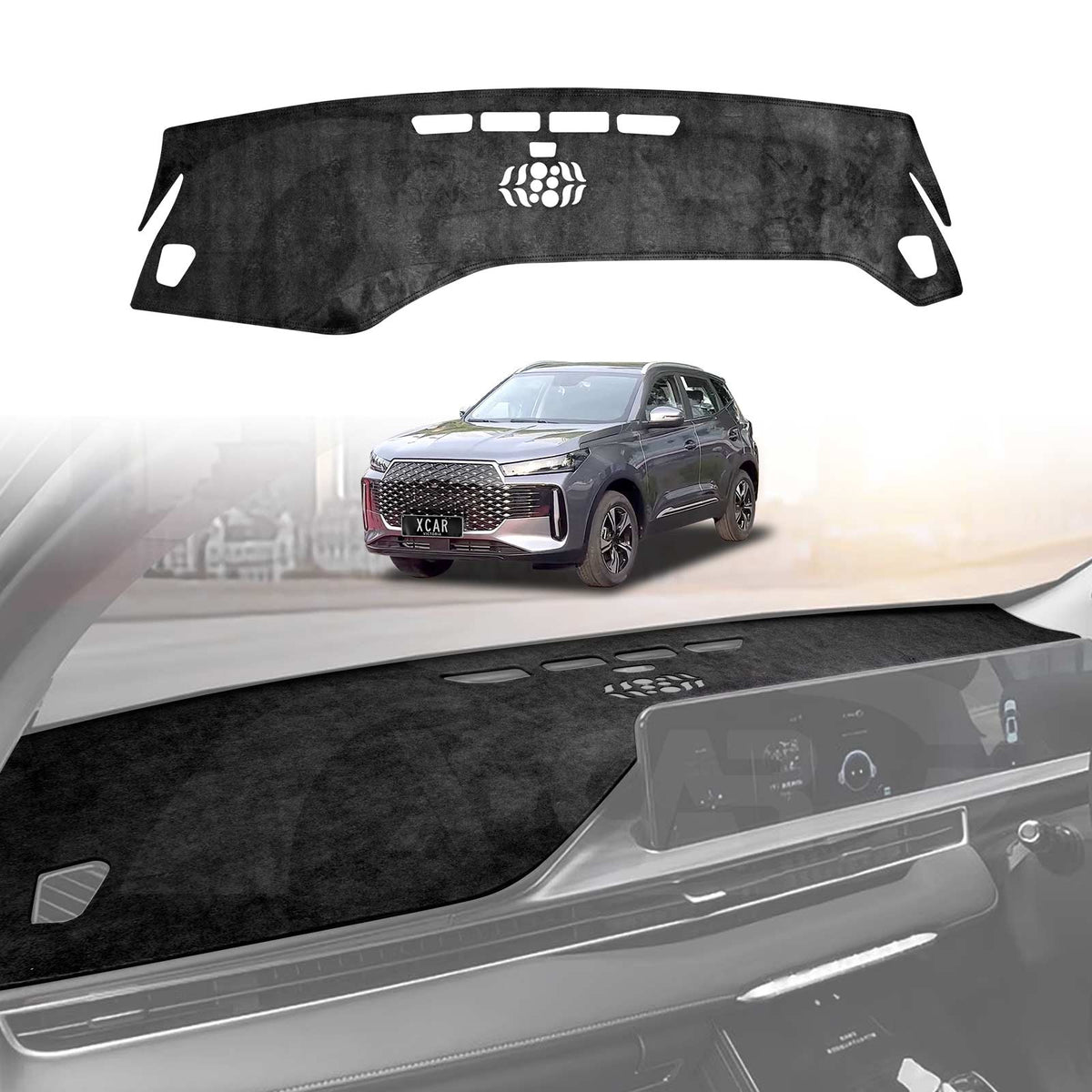 Dash Mat for Chery Tiggo 4 Pro 2024-Onwards Non-Slip Microfiber Pad ...