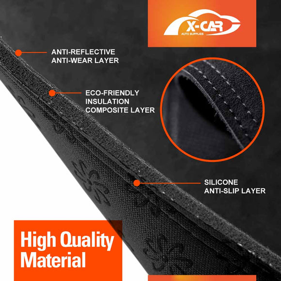 Dash Mat for Ford Ranger PX Mk3 Series 2018-2022 Non-Slip Dashboard Pad Cover