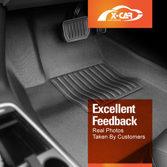 Tesla Model 3 Highland Car Floor Mats 3D All-Weather Liners 2023-Onwards