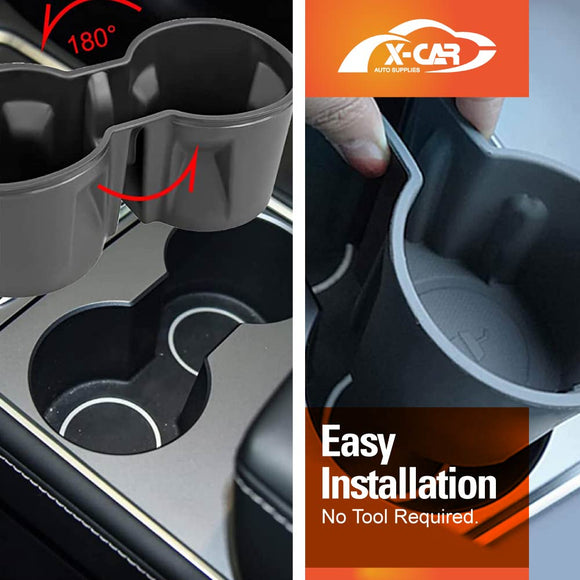 Centre Console Rubber Cup Holder Insert for Tesla Model Y 2022-2025