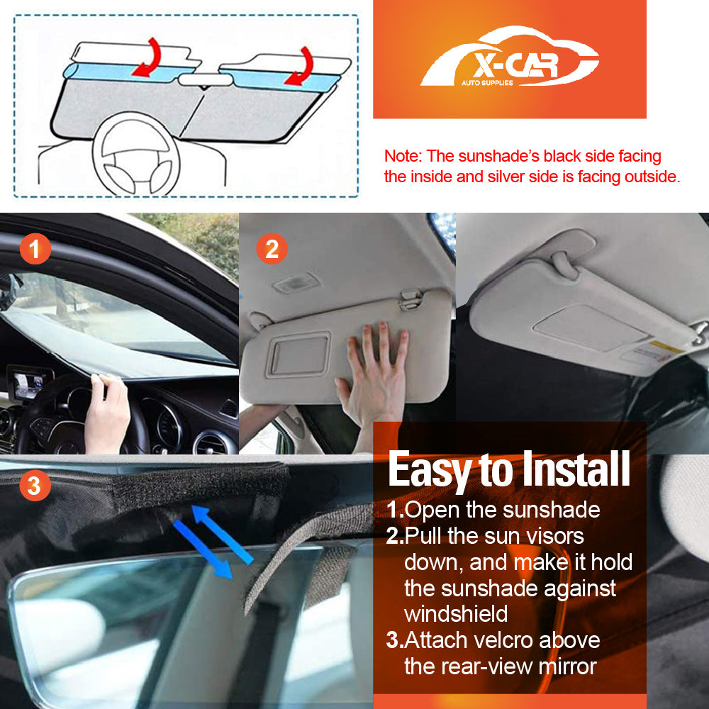 Magnetic Car Window Shades For Toyota Camry XV50 2012-2017 – UV Protection For Kids & Baby - View #6