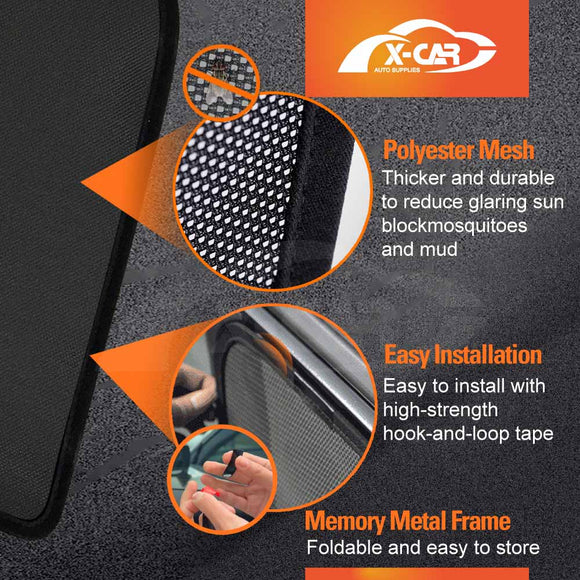 Rear Window Sun Shades for Kia Sportage 2015-2022 QL Series Blind Mesh