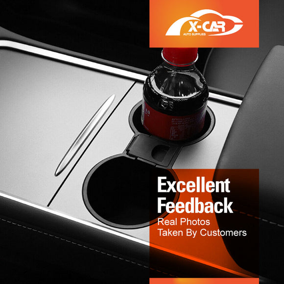 Tesla Model 3 2017-2023 and Model Y 2021-2025 Center Console Cup Holder Insert Tray