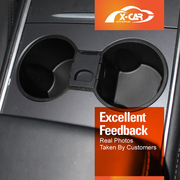 Tesla Model 3 2017-2023 and Model Y 2021-2025 Center Console Cup Holder Insert Tray