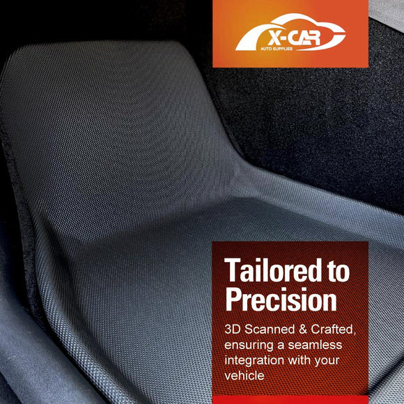 Interior Boot Liners Set For Tesla Model Y 2022-2025 3D All-Weather Cargo Mats