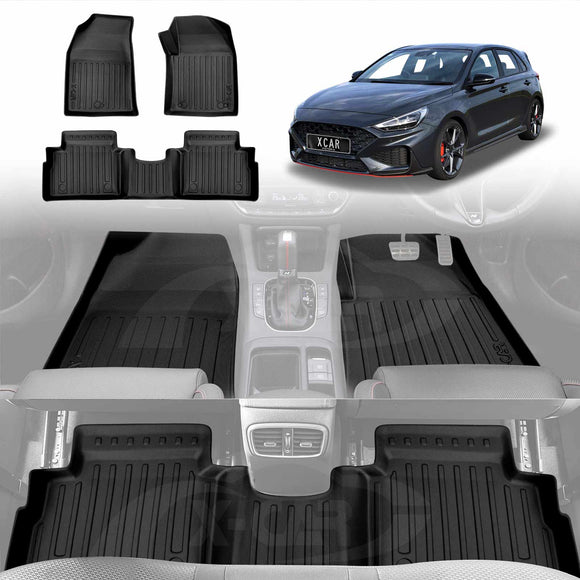 3D Floor Mats for Hyundai i30 Hatchback 2018-Onwards All-Weather Car Liners