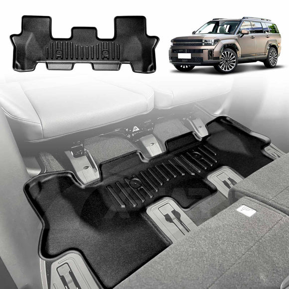 3D Floor Mats for Hyundai Santa Fe SantaFe 6/7 Seater 2024-Onwards All-Weather Liners