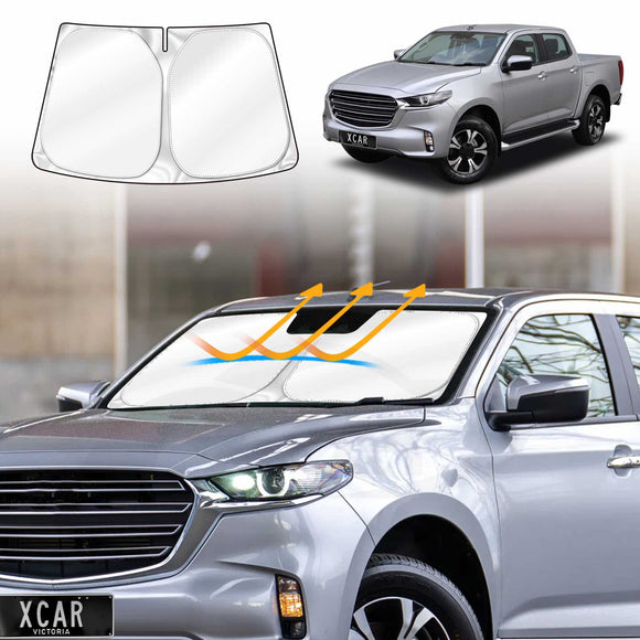 WindScreen Sun Shade for Mazda BT-50 BT50 Dual Cab 2020-Onwards TF Series Wind Screen Sun Visor Protector