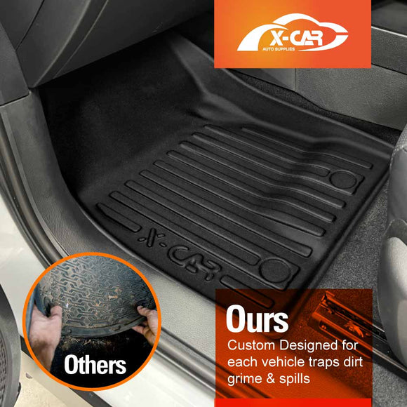3D Floor Mats for Mitsubishi Outlander ZM Series PHEV 5-Seater 2021-Onwards All-Weather Car Liners