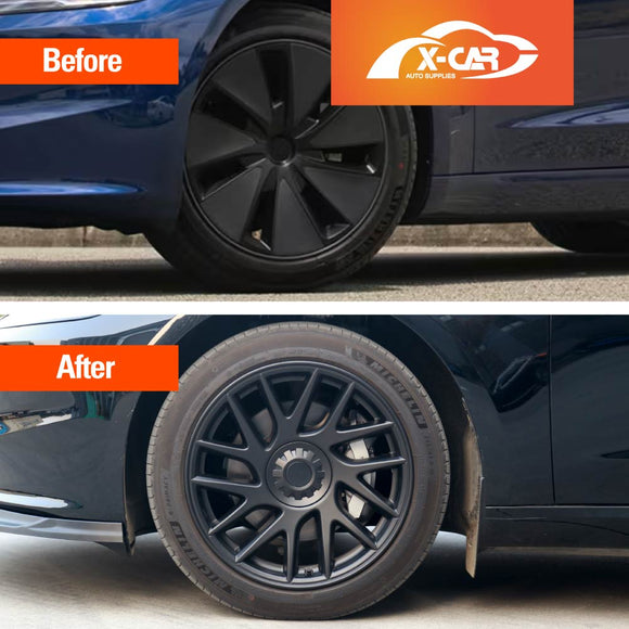 Tesla Model 3 Highland 18'' Wheel Protector Cover Hub Caps 2023-Onwards