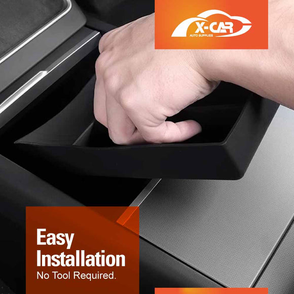 Center Console Armrest Organizer Tray for Tesla Model Y Juniper 2025-Onwards Storage Box Car Interior Accessories