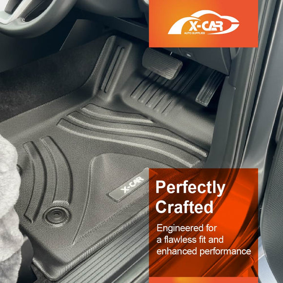 3D Floor Mats for Ford Next-Gen Ranger Single Cab 2022-Onwards  All-Weather Liners