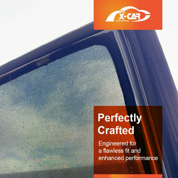 X-CAR window sunshade for rear windows of Subaru Outback 2015-2020 installed on the Outback's window.