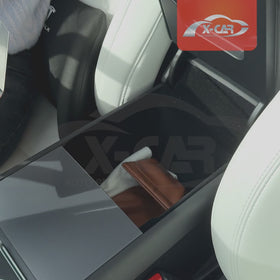 Tesla Model 3 Highland 2023-Onwards Centre Console Organizer Tray Storage Container with Silicone Mat - 0