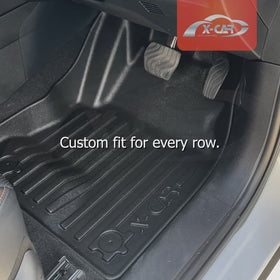 3D Floor Mats for Mitsubishi Outlander ZM Series PHEV 7-Seater 2021-Onwards All-Weather Car Liners - 0