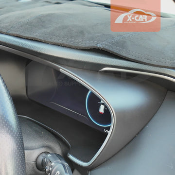 Dash Mat for Hyundai SantaFe Santa Fe 2018-2023 With HUD Non-Slip Microfiber Pad Cover - 0