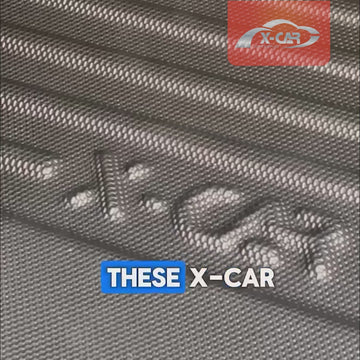 X-CAR 3D floor mats designed for a Nissan Patrol Y62 Series installed in the vehicle.