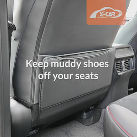 Car Front Seat Back Protectors for Toyota RAV4 6th Gen XA60 2026-Onwards Anti-Kick Mats PU Leather Cover Set of 2 - 0