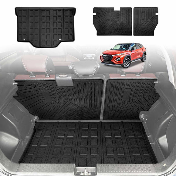 Boot Liner/ Back Seat Protector for Suzuki Fronx Hybrid 2025-Onwards All Weather Car Mats
