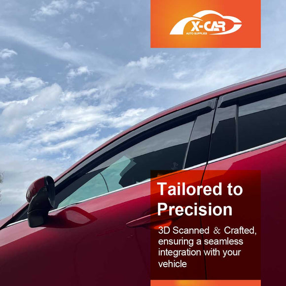 WeatherShields for Mazda 3 Hatch 2019-Onwards Car Weather Shields Wind Deflectors Sun Visors