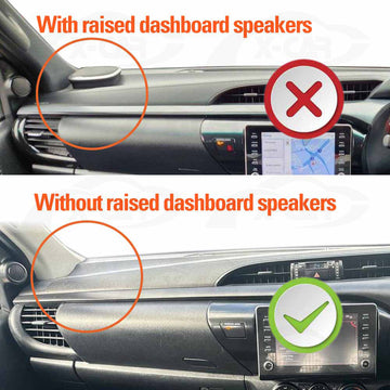 Dash Mat for Toyota Hilux 2015-2025 Non-Slip Dashboard Pad Cover - 0