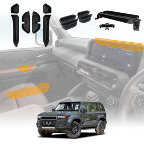 Door Handle & Side Storage Box Tray for Toyota Prado 250 Series 2024-Onwards Dash Organizer Accessories