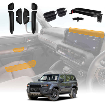 Door Handle & Side Storage Box Tray for Toyota Prado 250 Series 2024-Onward Dash Organizer Accessories