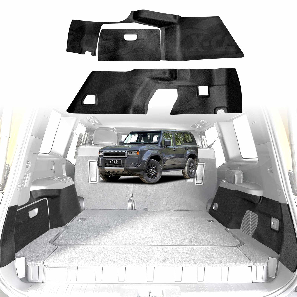 Boot Liner / Back Seat Protector for Toyota Prado 250 Series 5-Seater ...