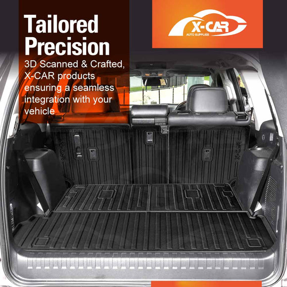 Boot Liner / Back Seats Protector for Toyota Prado 7-Seat 150 Series 2009-2024