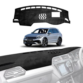 Dash Mat for Volkswagen VW Tiguan With HUD 2016-2024 Non-Slip Microfiber Pad Cover