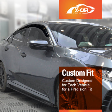 WeatherShields for Honda Civic Sedan 2016-2021 Car Weather Shields Wind Deflectors Sun Visors - 0