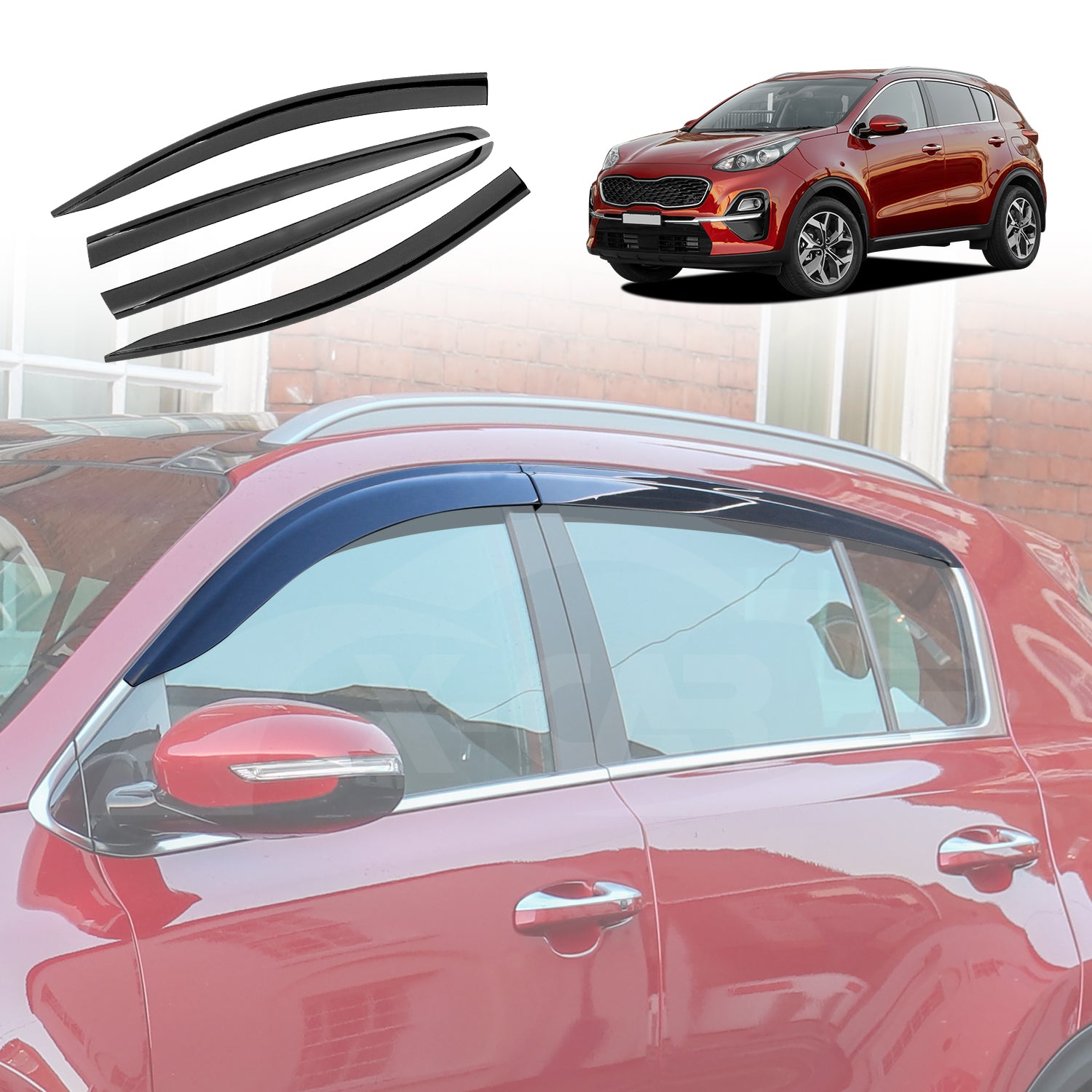 thumbnail image 2 of Heyner Germany Hybrid Wiper Blades Set For Kia Sportage 2016-2021 – Front & Rear 2 of 3