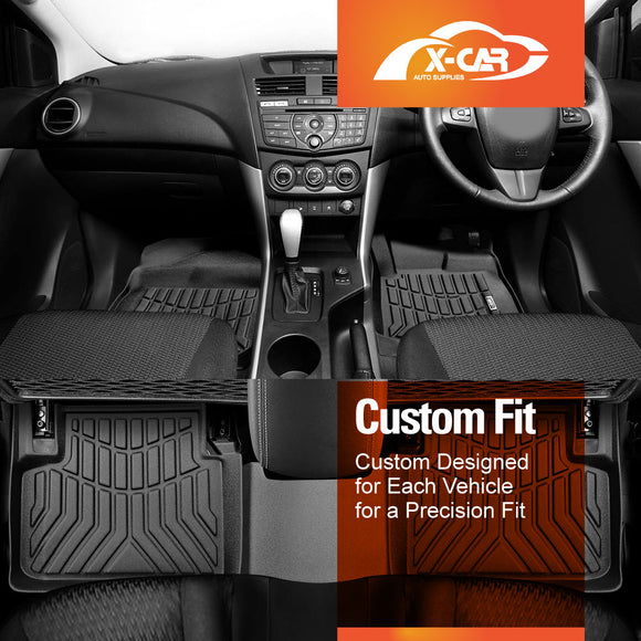 Floor Mats for Mazda BT-50 Dual Cab 2011-2020 All Weather Car Liners