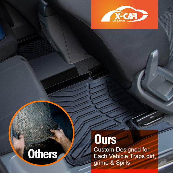 Floor Mats for Mazda BT-50 Dual Cab 2011-2020 All Weather Car Liners