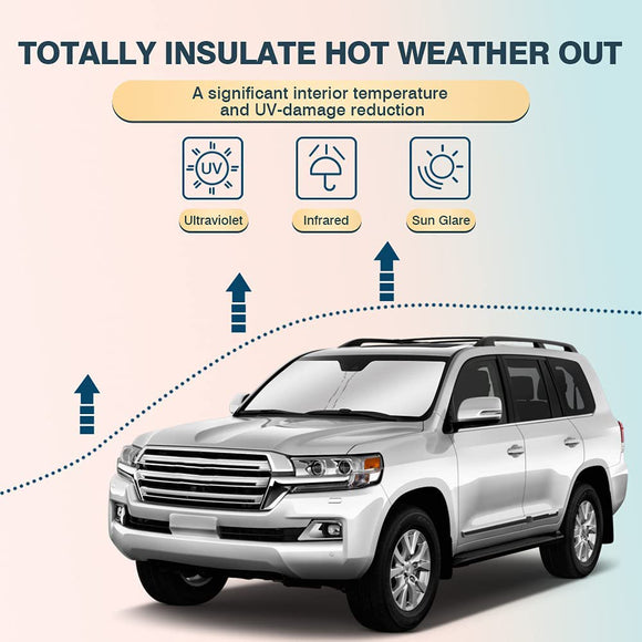 WindScreen Sun Shade for Toyota LandCruiser 200 Series 2007-2021