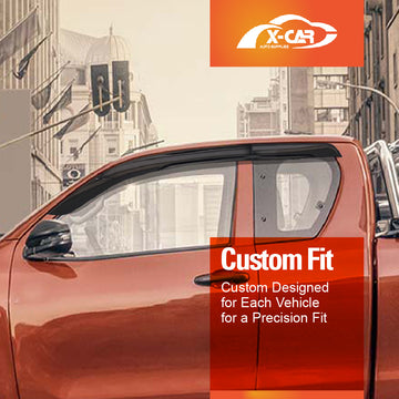 WeatherShields for Toyota Hilux SR5 Extra Cab 2015-2025 Car Weather Shields Wind Deflectors Sun Visors - 0
