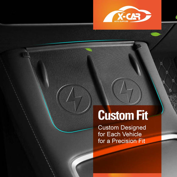 Center Console Wireless Charger Mat for Tesla Model 3 2020-2023 and Model Y 2022-2025
