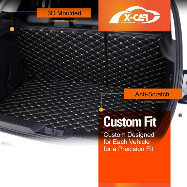 Premium Boot Liner Set For Mazda CX-3 CX3 2015-2025 PU Leather