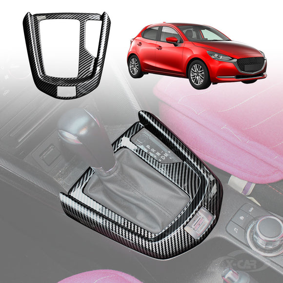 Gear Box Shifter Frame for Mazda 2 DJ DL Auto 2014-Onwards Carbon Fibre Style
