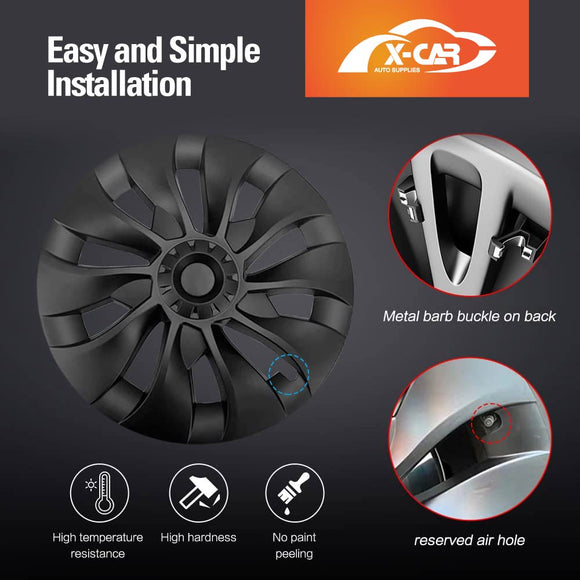 Tesla Model 3 18'' Wheel Protector Cover Hub Caps 2017-2023