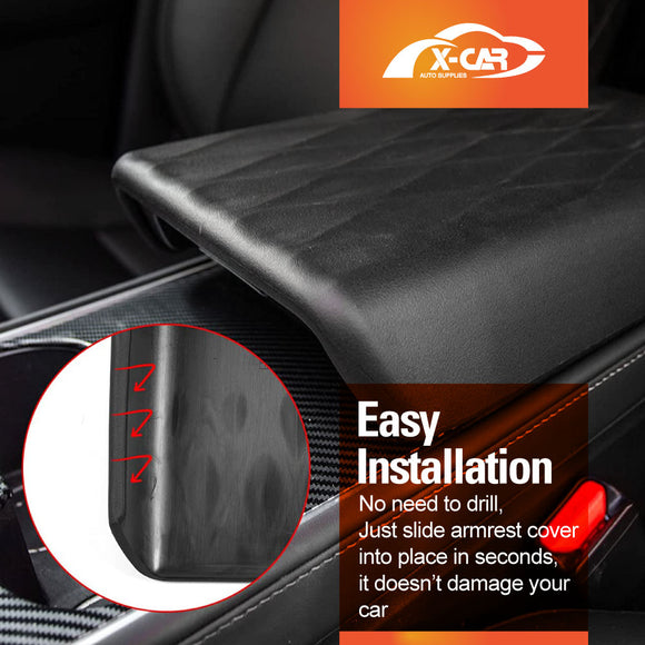 Center Console Armrest Pad Cover for Tesla Model 3 2017-2023 and Model Y 2021-2025