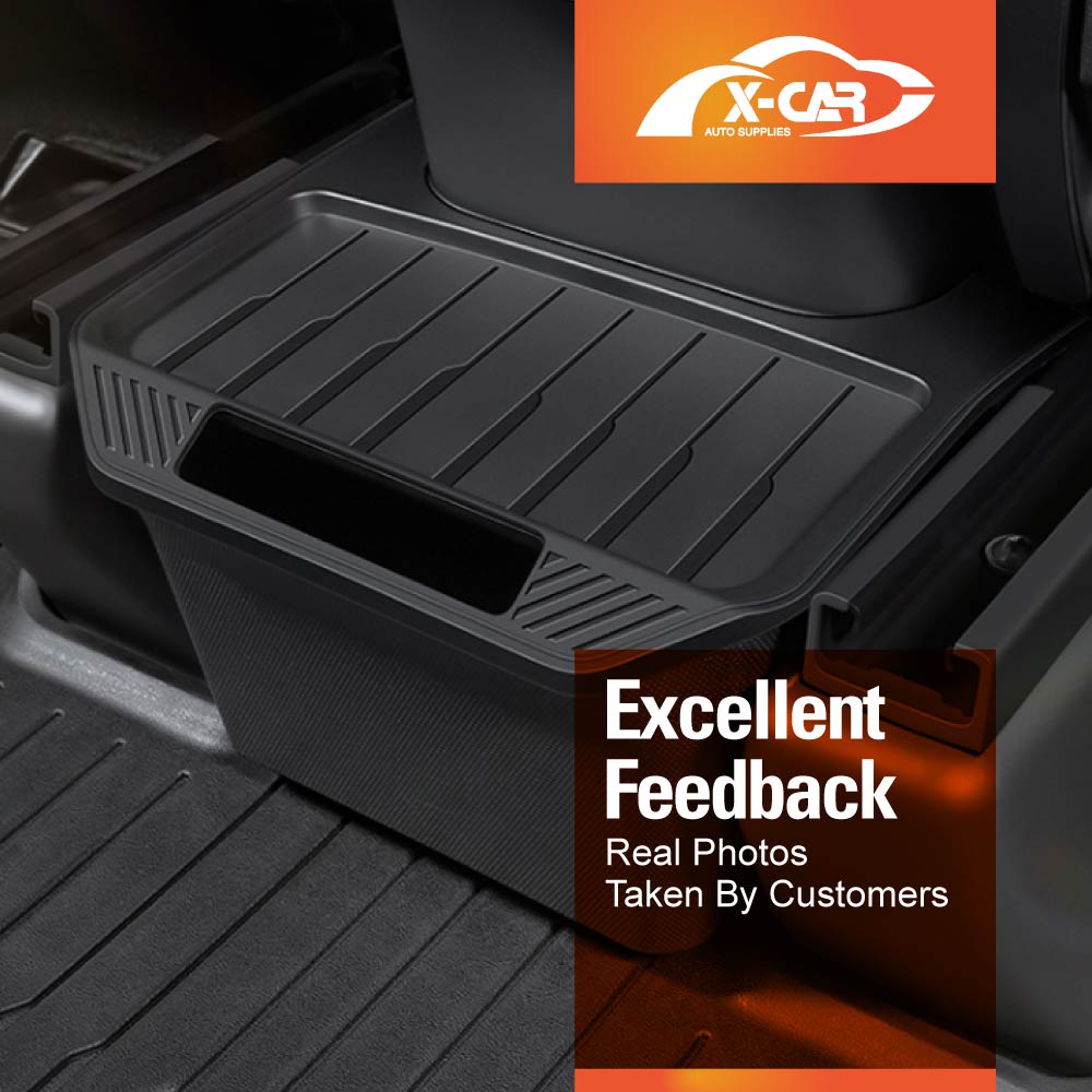 Tesla Model Y 2022-2025 Rear Seat Center Organizer Storage Bin with Lid ...