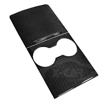 Centre Console Panel for Tesla Model 3 2021-2023 and Model Y 2021-2025 Carbon Fiber Style - 0