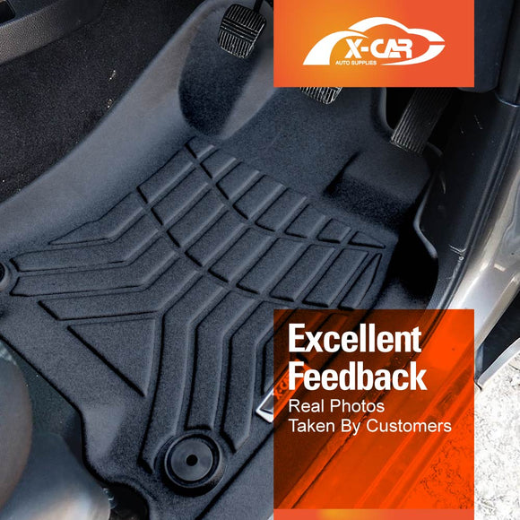 3D Floor Mats for Nissan Navara NP300 D23 Dual Cab 2015-Onwards All-Weather Car Liners