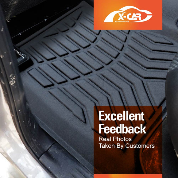 3D Floor Mats for Nissan Navara NP300 D23 Dual Cab 2015-Onwards All-Weather Car Liners