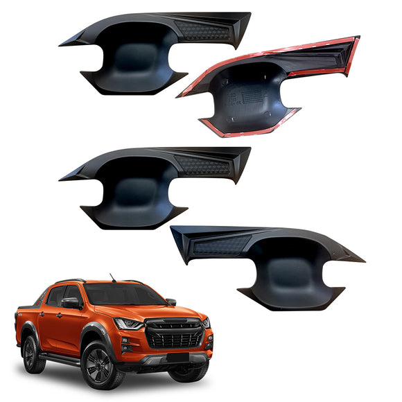 Door Handles Bowl Inserts Cover for ISUZU D-MAX DMAX Dual Cab 2020-Onwards